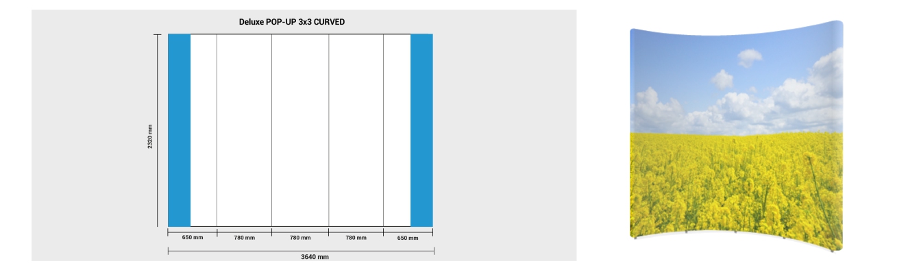 Pop-up Deluxe Curved