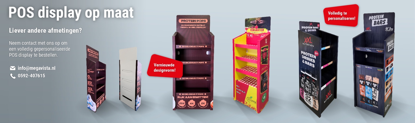 Weerbestendige schappendisplays van kanaalplaat