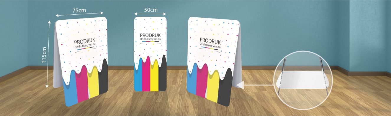 Kartonnen stoepbord - Reporter