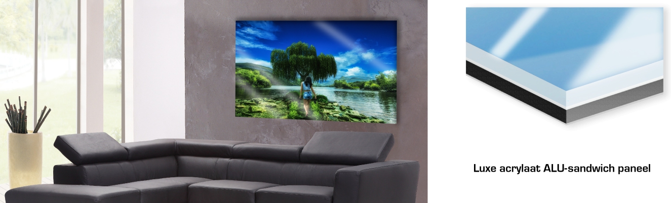 Luxe acrylaat ALU-sandwich paneel