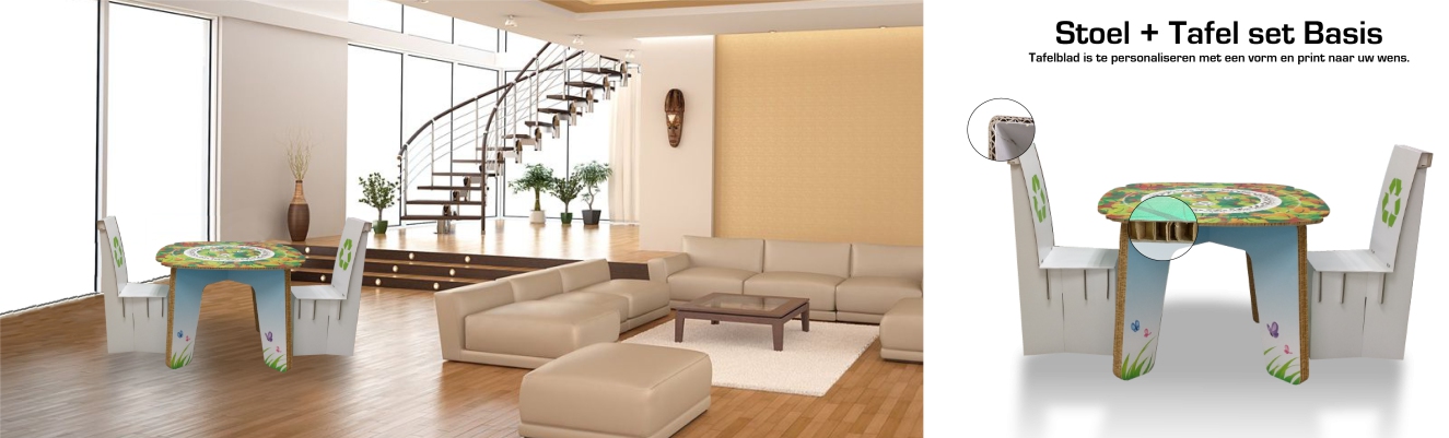 Stoel + Tafel set Basis