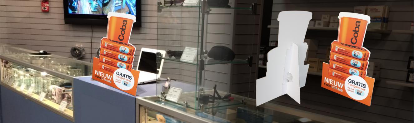 Contourgesneden Vlakke Toonbankdisplay