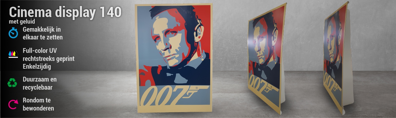 Cinema display 140 met geluid