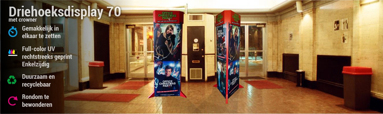 Driehoeksdisplay 70 met crowner