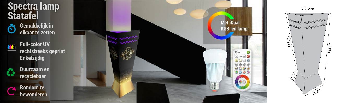 Spectra lamp (statafel)