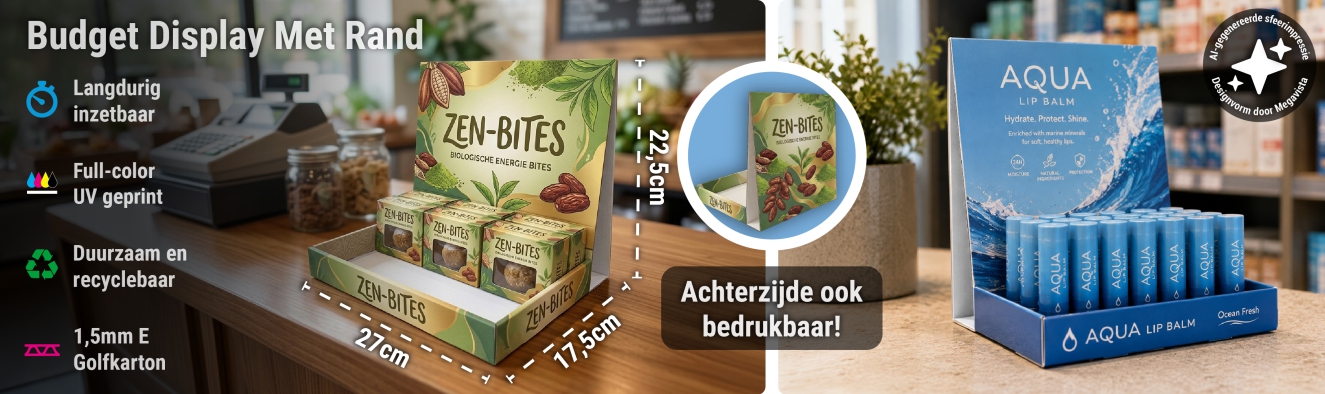 Budget Display Met Rand