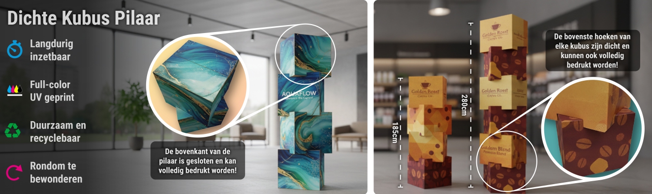 Dichte Kubus Pilaar