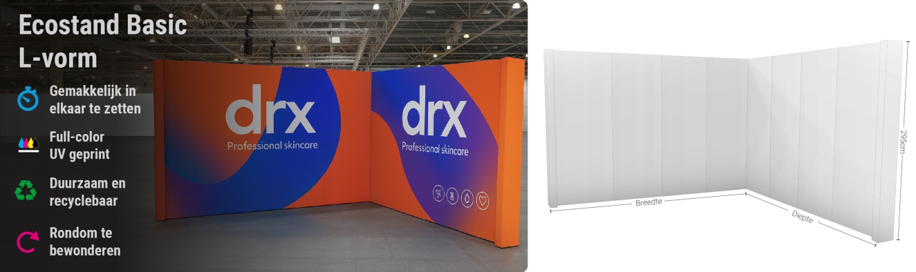 Ecostand basic L-vorm