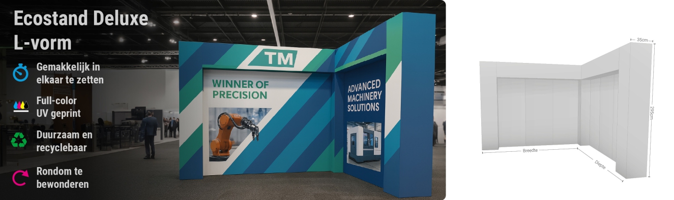Ecostand Deluxe L-vorm