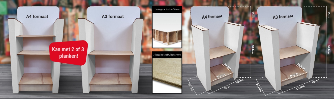 Heavy-duty toonbankdisplay