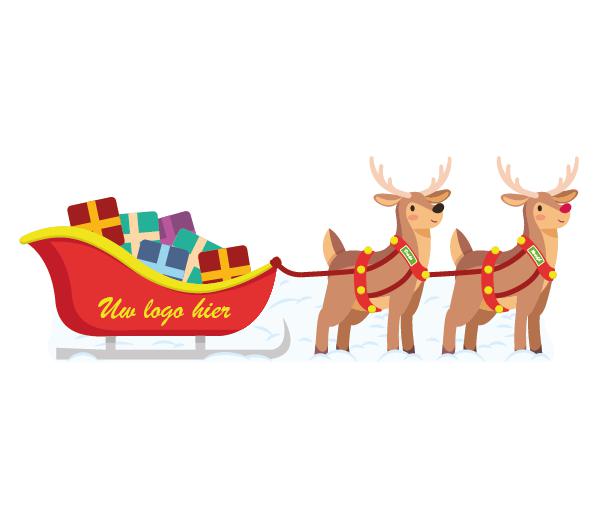 Kartonnen Slee en Rendieren