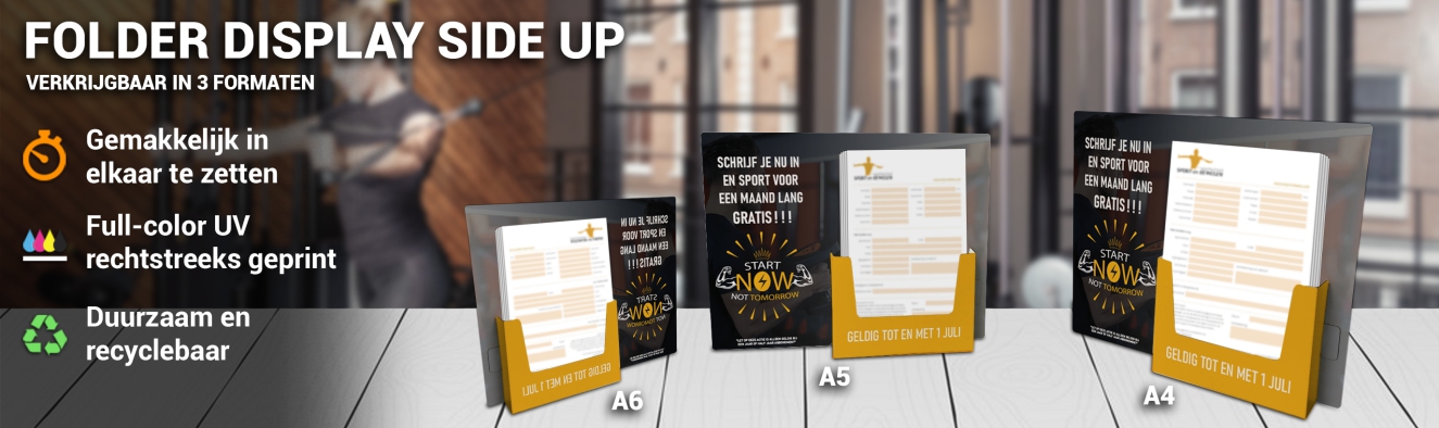 Folderdisplay Sideup