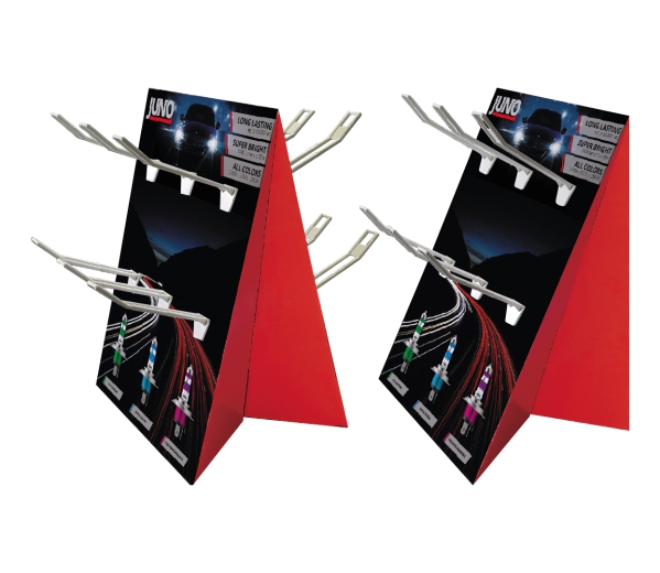 Toonbankdisplay met haken Enkel of Duo