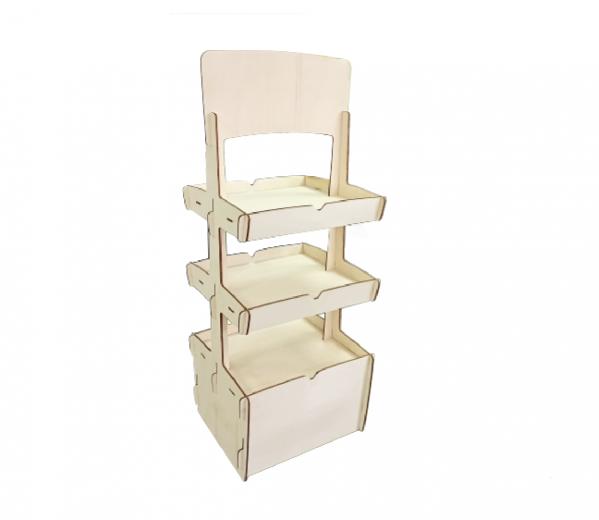 Houten schappendisplay Nijmegen