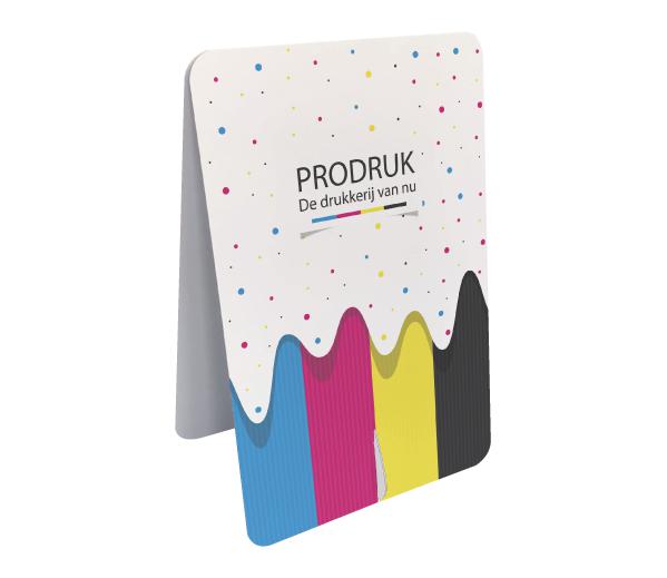 Kartonnen stoepbord - Reporter
