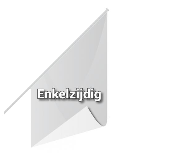 Gevelvlag enkelzijdig (doorschijnend)