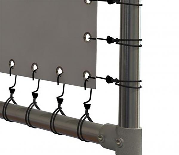 PVC Spandoek met frame en elastieken