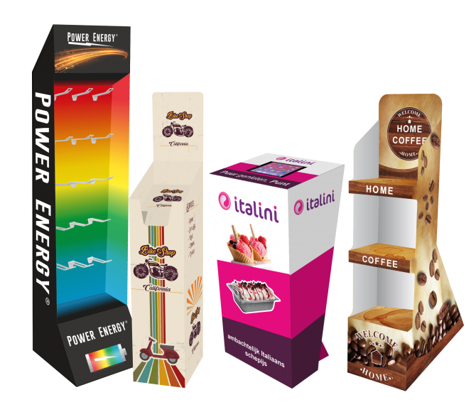 Kartonnen displays, goedkoop en doeltreffend. Wat een keuze!
