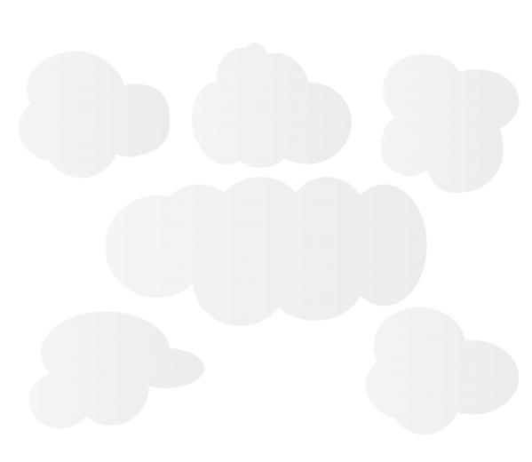 Wolken etalagestickers