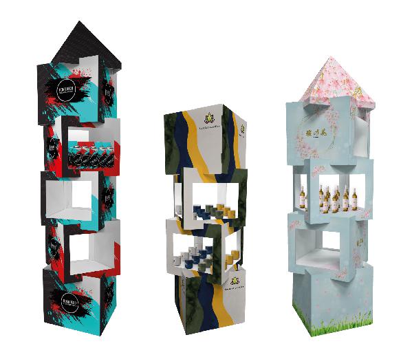 Kubus Vitrine Pilaar