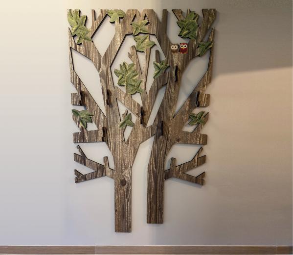 Houten design kapstok