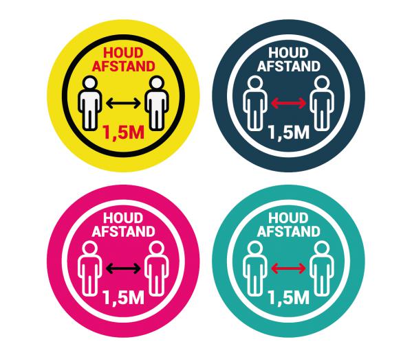 1,5 meter vloerstickers