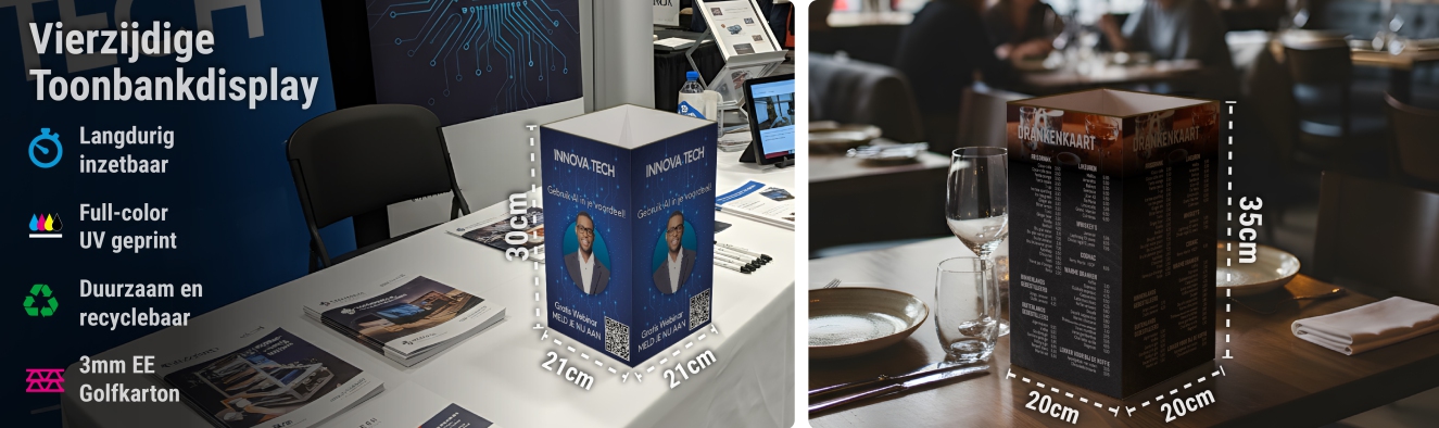 Vierzijdige Toonbankdisplay