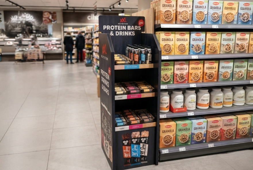 Display in de winkel