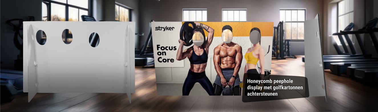 Kijkgat wand 16mm honingraat