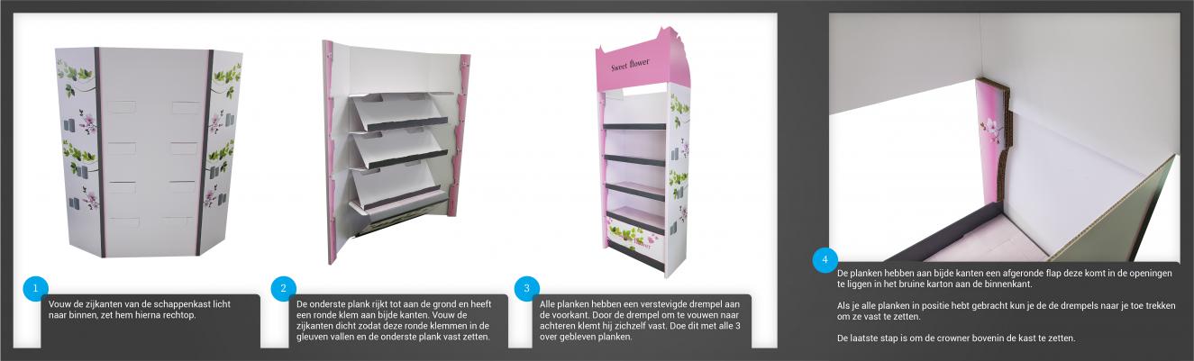 Easy-up schappendisplay 10kg