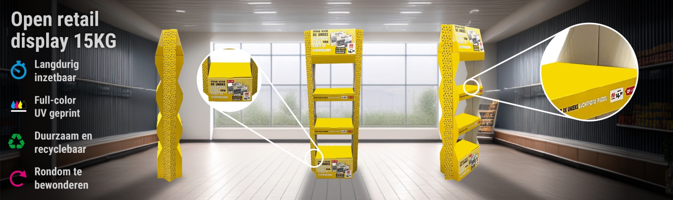 Open retail display 15kg