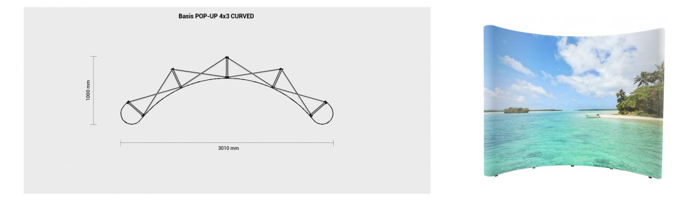 Pop-up Curved