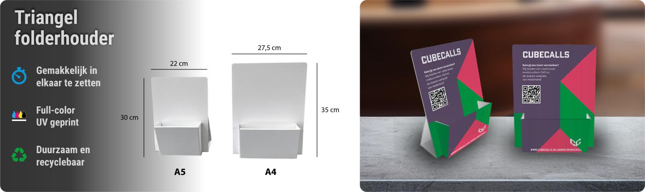 Triangel folderhouder