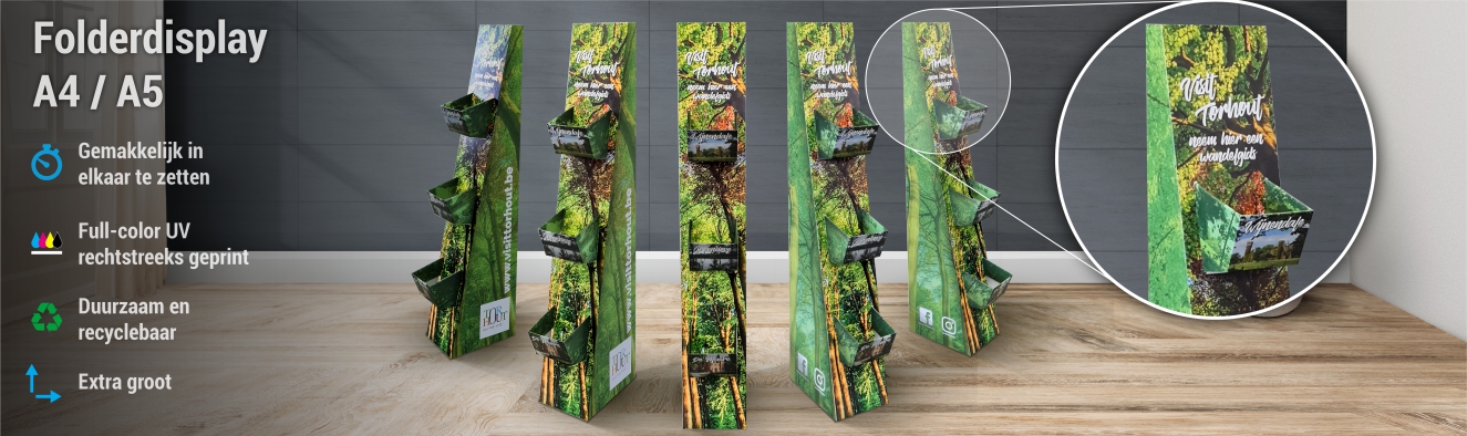 Folderdisplay A4 en A5