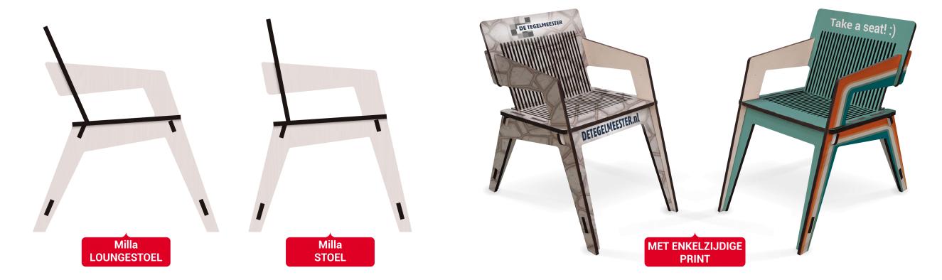 Houten stoel Milla