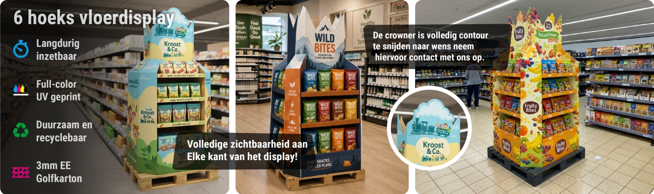 vierzijdig pallet display