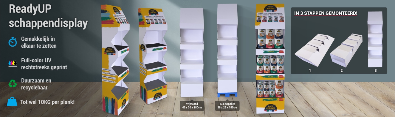 ReadyUP schappendisplay