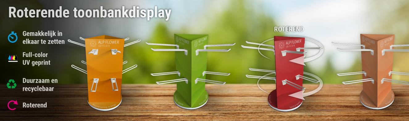 Roterende toonbankdisplay
