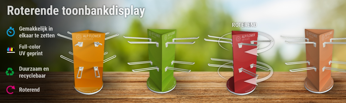 Roterende toonbankdisplay