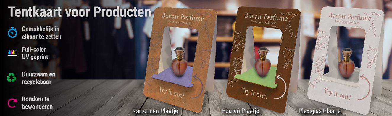 Tentkaart voor Producten