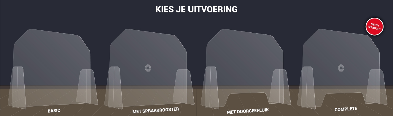 Acrylaat spatscherm budget 100x75cm