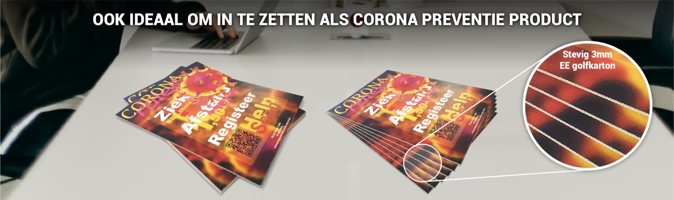 Golfkartonnen poster borden