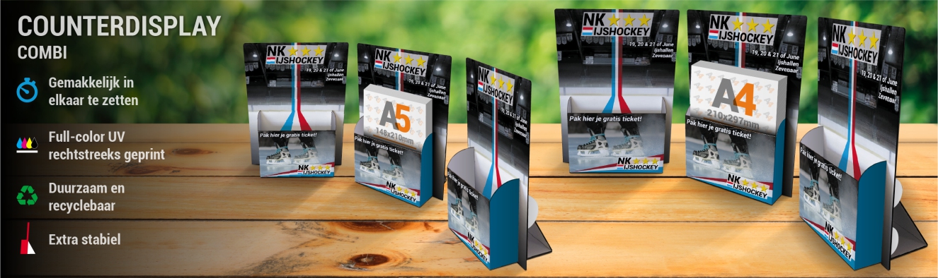 Counterdisplay combi