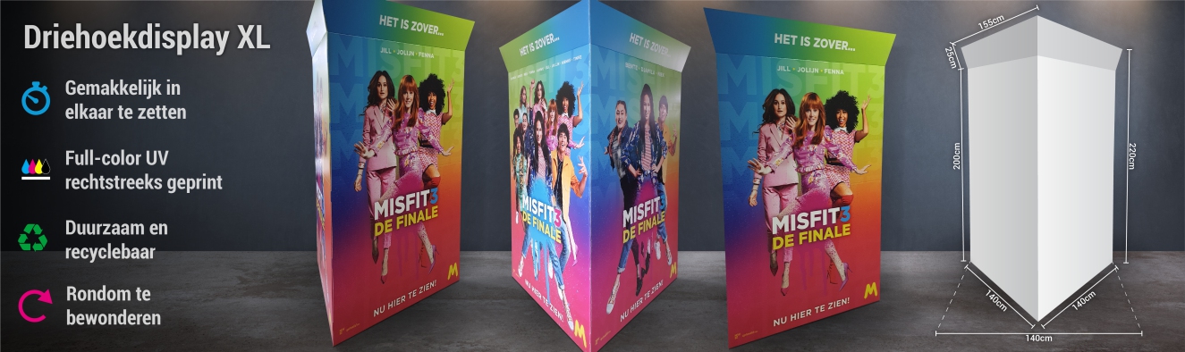 Driehoekdisplay XL