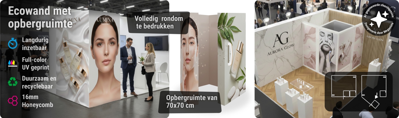 Ecowand met opbergruimte