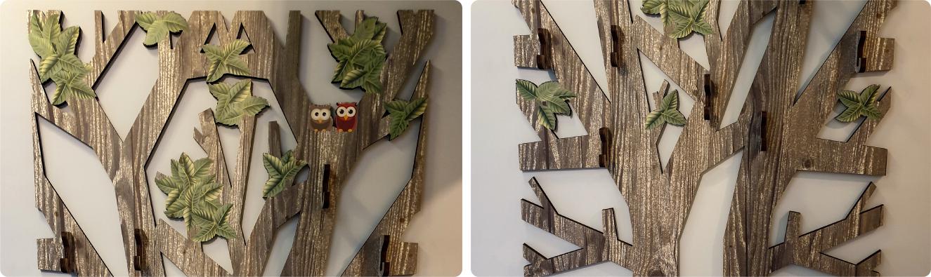 Houten design kapstok