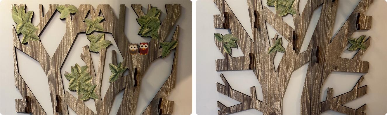 Houten design kapstok