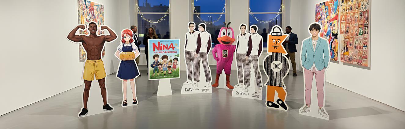 Levensgrote figuren 75x200