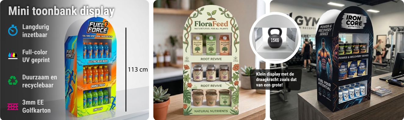 mini toonbank display