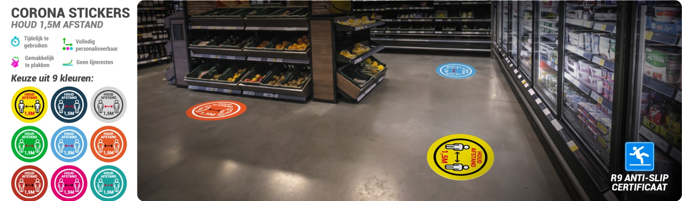 1,5 meter vloerstickers